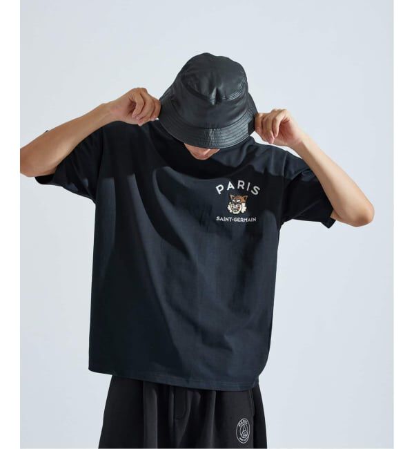 Paris Saint-Germain「【Paris Saint-Germain】カレッジロゴ刺しゅう Tシャツ」|Tシャツ・カットソー|
