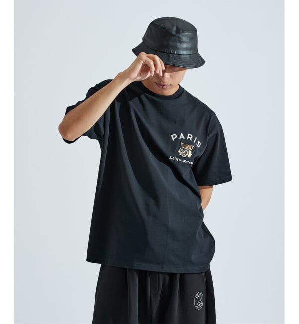Paris Saint-Germain「【Paris Saint-Germain】カレッジロゴ刺しゅう Tシャツ」|Tシャツ・カットソー|