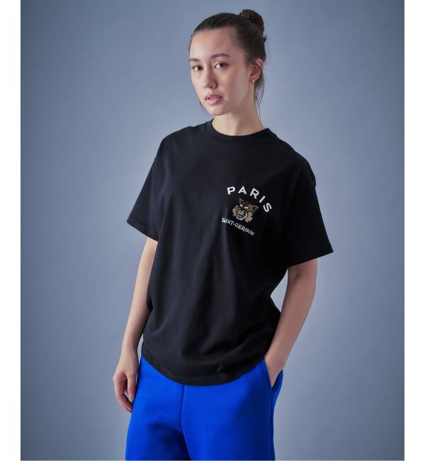 Paris Saint-Germain「【Paris Saint-Germain】カレッジロゴ刺しゅう Tシャツ」|Tシャツ・カットソー|