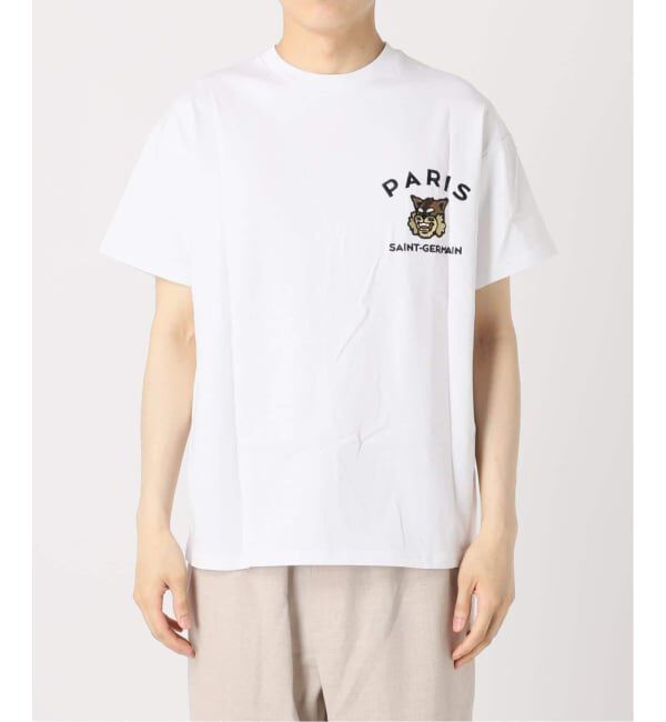 Paris Saint-Germain「【Paris Saint-Germain】カレッジロゴ刺しゅう Tシャツ」|Tシャツ・カットソー|