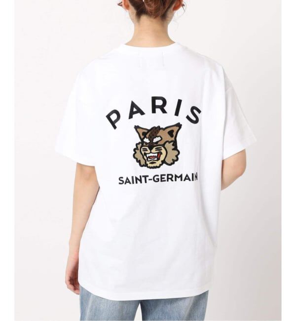 Paris Saint-Germain「【Paris Saint-Germain】カレッジロゴ刺しゅう Tシャツ」|Tシャツ・カットソー|