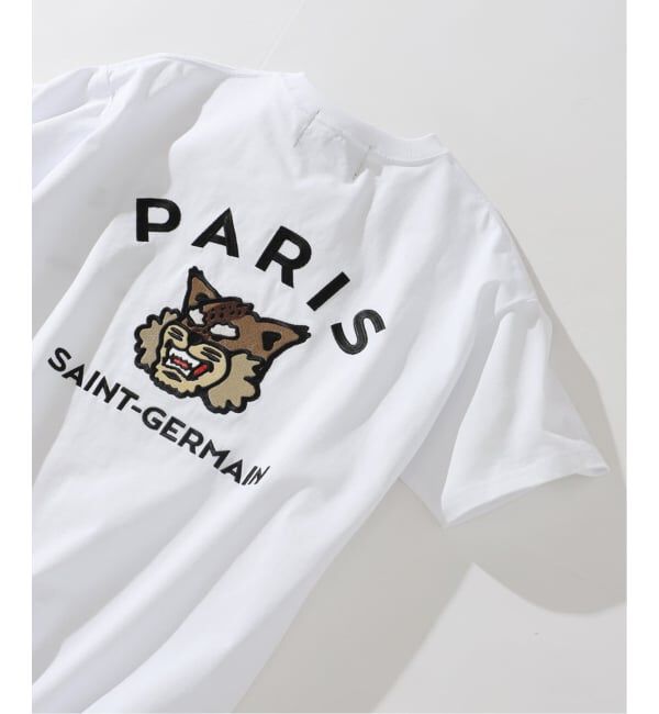 Paris Saint-Germain「【Paris Saint-Germain】カレッジロゴ刺しゅう Tシャツ」|Tシャツ・カットソー|