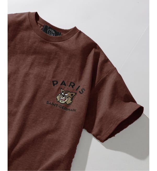 Paris Saint-Germain「【Paris Saint-Germain】カレッジロゴ刺しゅう Tシャツ」|Tシャツ・カットソー|