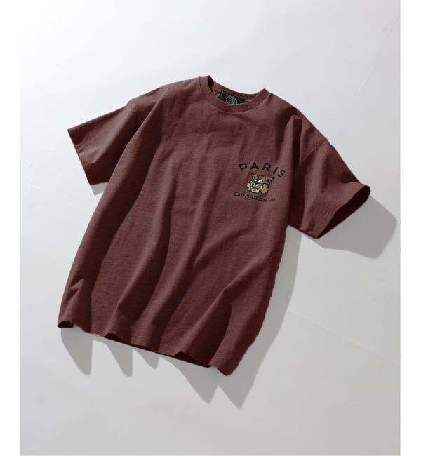 Paris Saint-Germain「【Paris Saint-Germain】カレッジロゴ刺しゅう Tシャツ」|Tシャツ・カットソー|