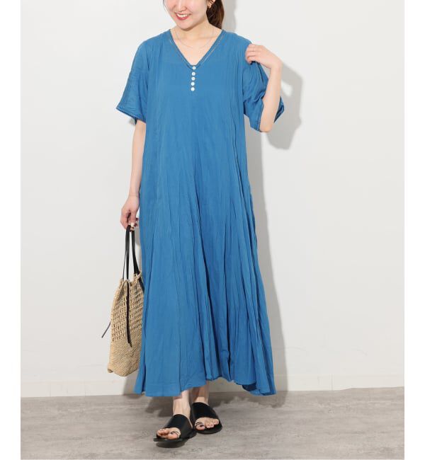 JOURNAL STANDARD relume「コットンボイルクリンクルマーメイドワンピース」|ワンピース|ブルー B