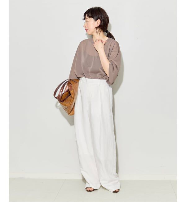 journal standard L'essage「VISリネンタックワイドパンツ」|その他|