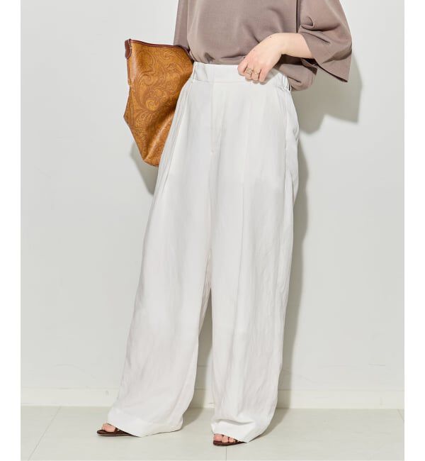 journal standard L'essage「VISリネンタックワイドパンツ」|その他|