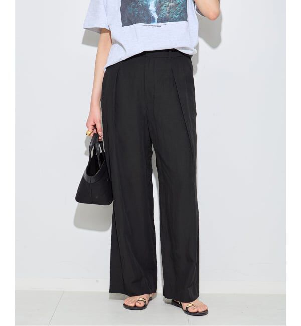 journal standard L'essage「VISリネンタックワイドパンツ」|その他|