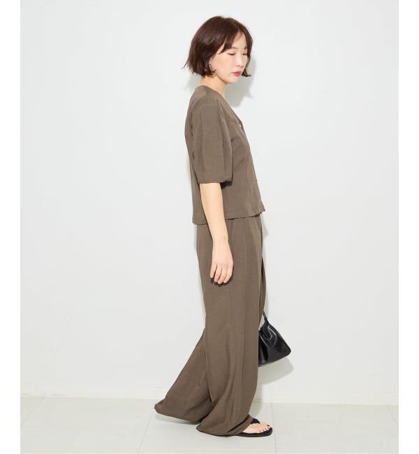 journal standard L'essage「VISリネンタックワイドパンツ」|その他|