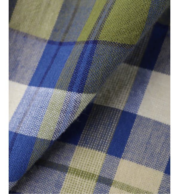 JOURNAL STANDARD「ORIGINAL MADRAS / オリジナルマドラス STRAIGHT COLLAR L/S SHIRT」|シャツ・ブラウス|