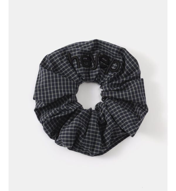 JOURNAL STANDARD「【HEYEP/ヘイップ】 PAJAMA STRIPE LOGO SCRUNCHIE」|その他|ブルー