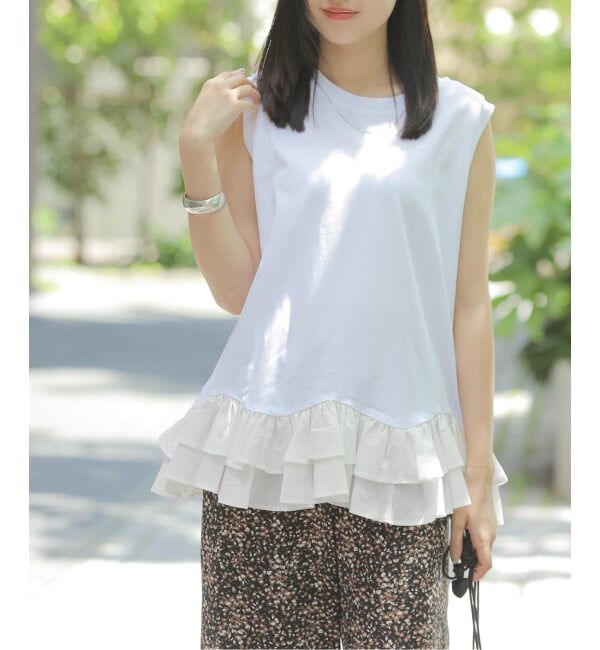 JOURNAL STANDARD relume「ノースリーブフリルチュニック」|チュニック|