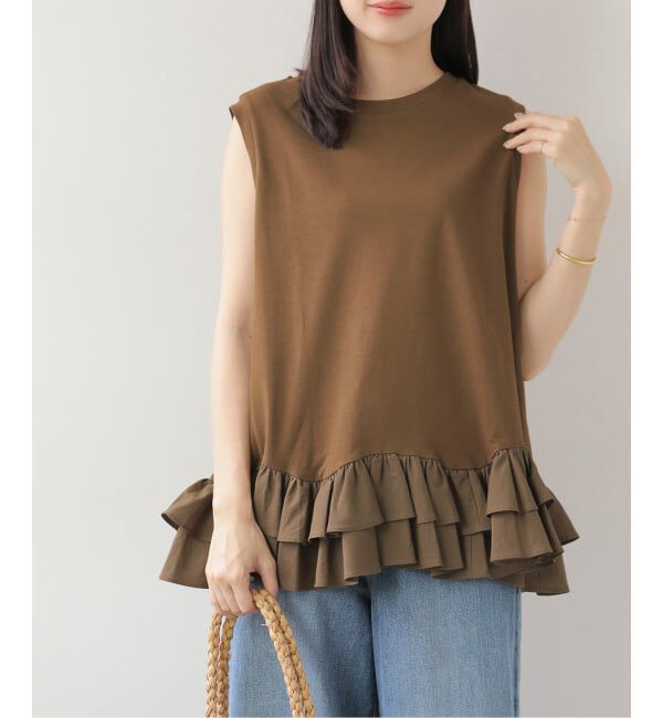 JOURNAL STANDARD relume「ノースリーブフリルチュニック」|チュニック|