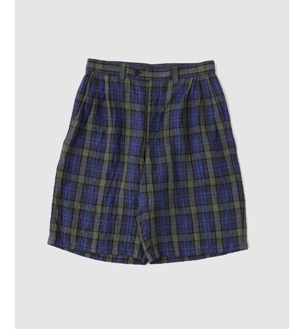 JOURNAL STANDARD「ts(s) / ティーエスエス Washed Linen Tartan 3P Baggy Short」|その他|ネイビー