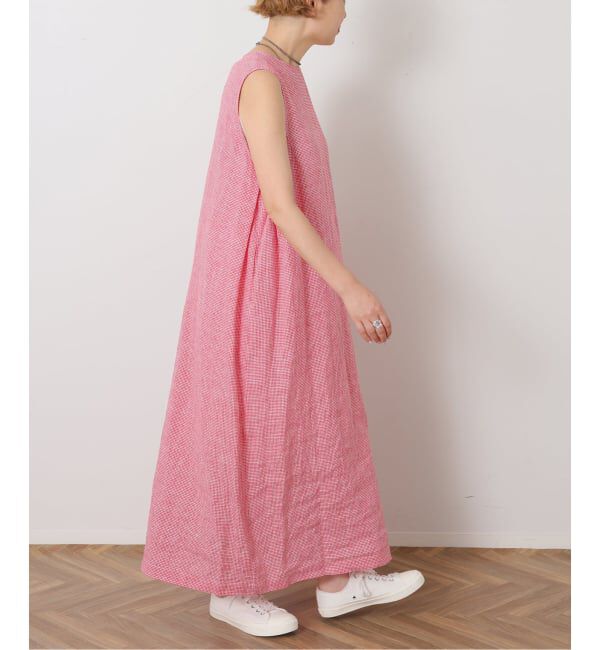 journal standard luxe「リネンノースリーブサイドタックワンピース」|ワンピース|