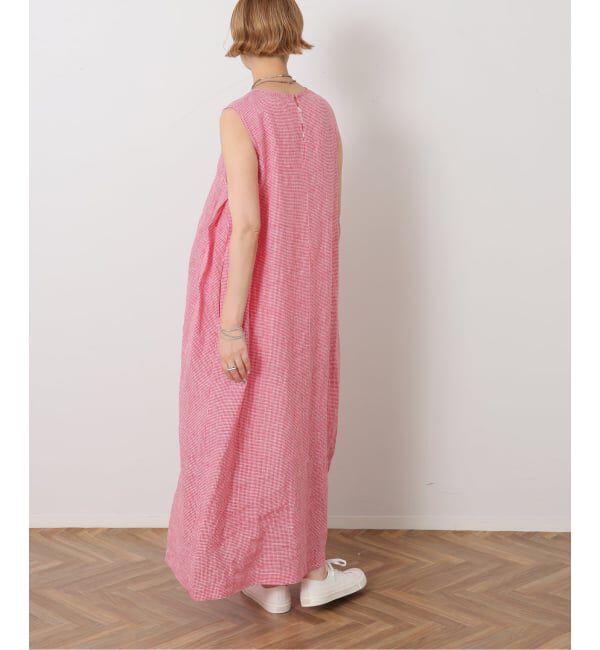 journal standard luxe「リネンノースリーブサイドタックワンピース」|ワンピース|