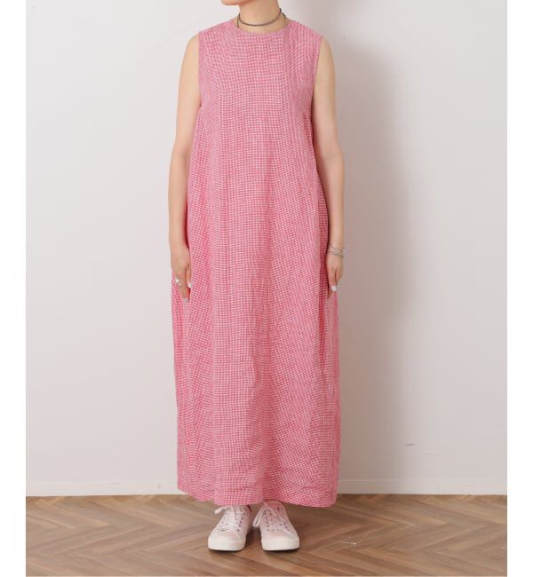 journal standard luxe「リネンノースリーブサイドタックワンピース」|ワンピース|