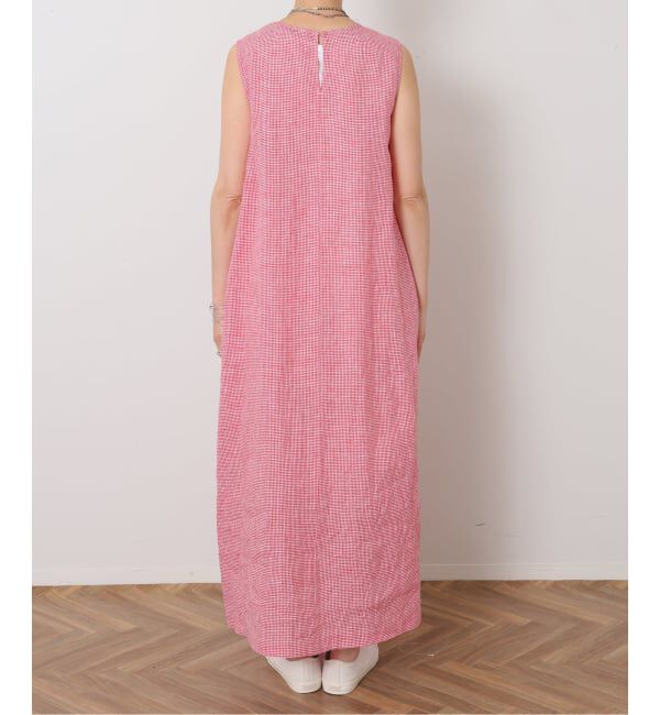 journal standard luxe「リネンノースリーブサイドタックワンピース」|ワンピース|