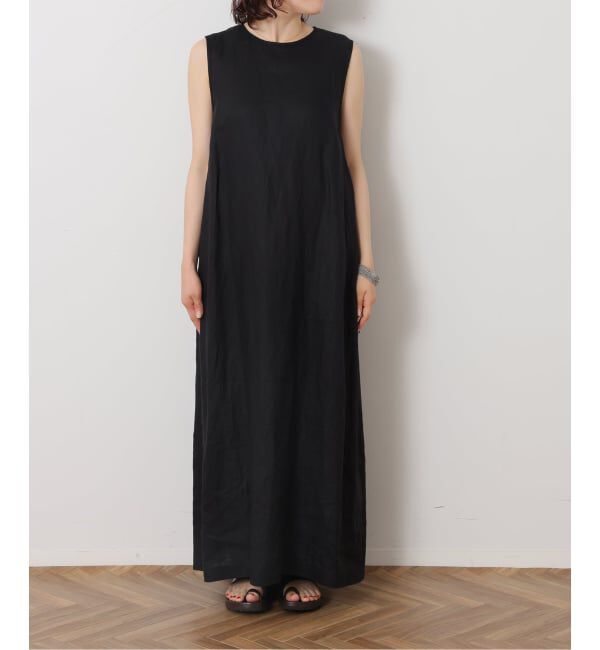 journal standard luxe「リネンノースリーブサイドタックワンピース」|ワンピース|