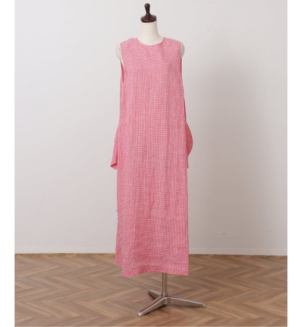 journal standard luxe「リネンノースリーブサイドタックワンピース」|ワンピース|