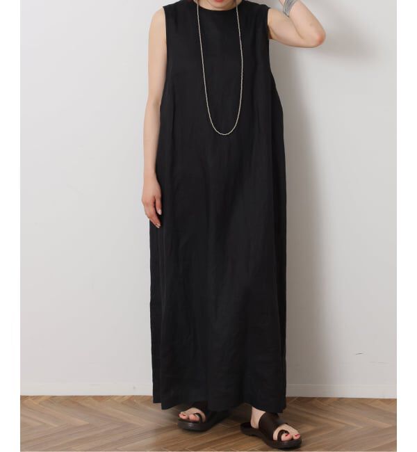 journal standard luxe「リネンノースリーブサイドタックワンピース」|ワンピース|