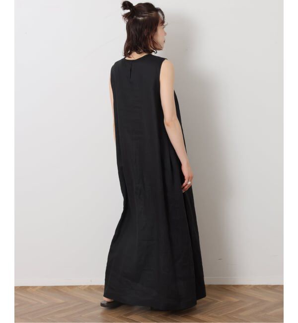 journal standard luxe「リネンノースリーブサイドタックワンピース」|ワンピース|