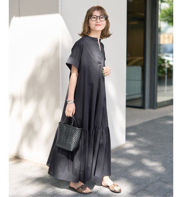 Spick and Span「《追加》ローンティアードマキシワンピース」|ワンピース|
