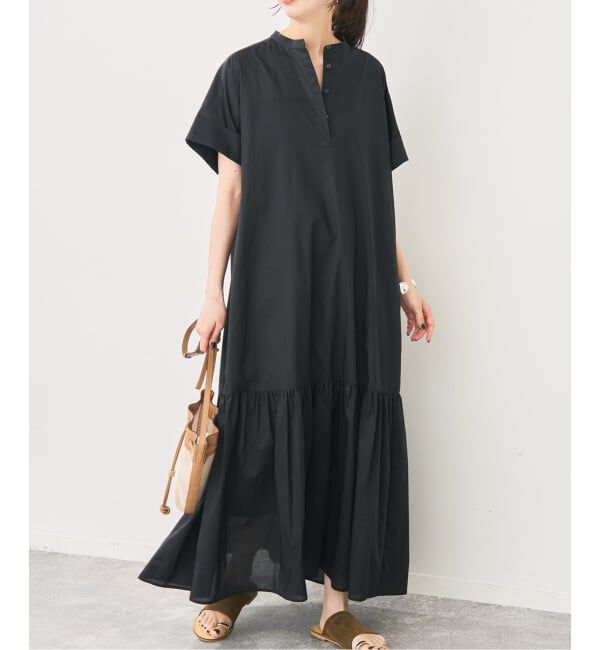 Spick and Span「《追加》ローンティアードマキシワンピース」|ワンピース|
