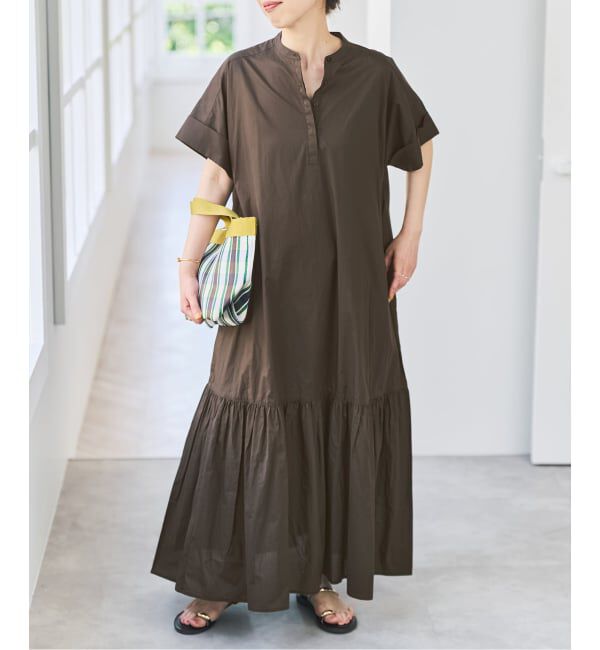 Spick and Span「《追加》ローンティアードマキシワンピース」|ワンピース|