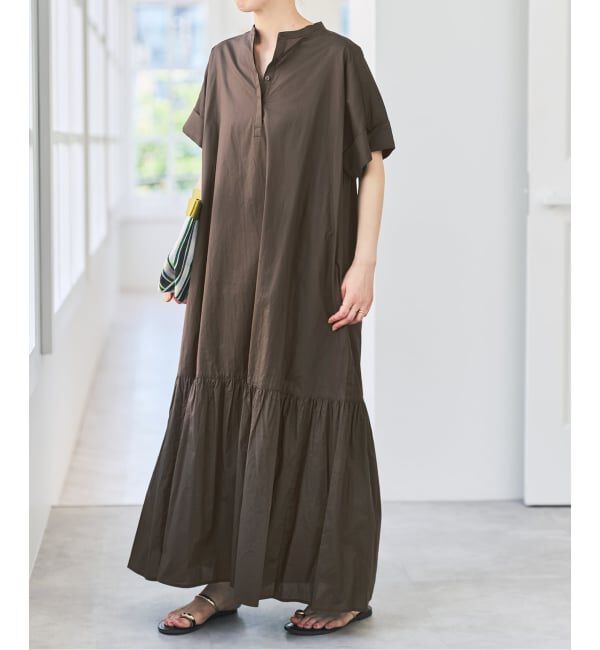 Spick and Span「《追加》ローンティアードマキシワンピース」|ワンピース|