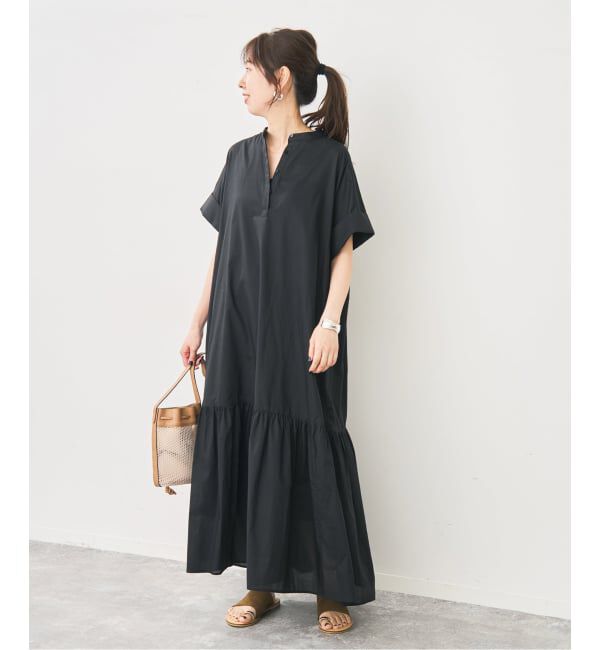 Spick and Span「《追加》ローンティアードマキシワンピース」|ワンピース|