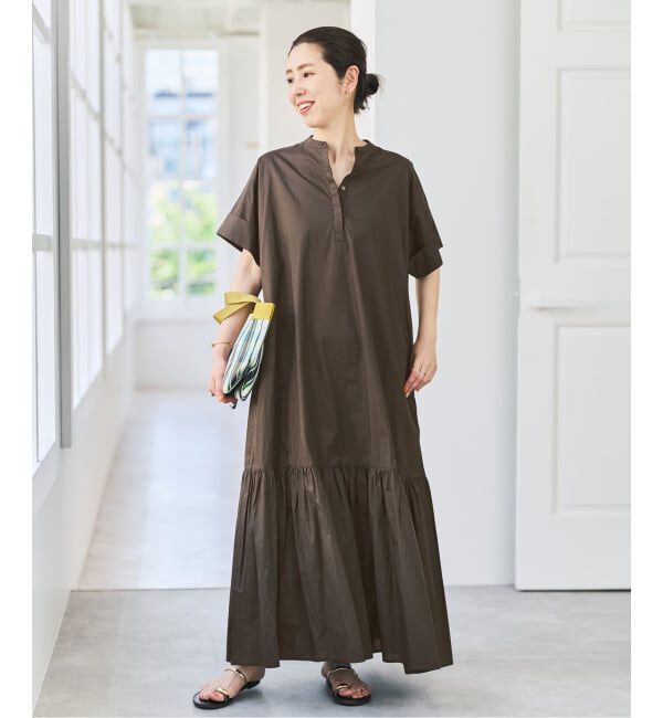 Spick and Span「《追加》ローンティアードマキシワンピース」|ワンピース|