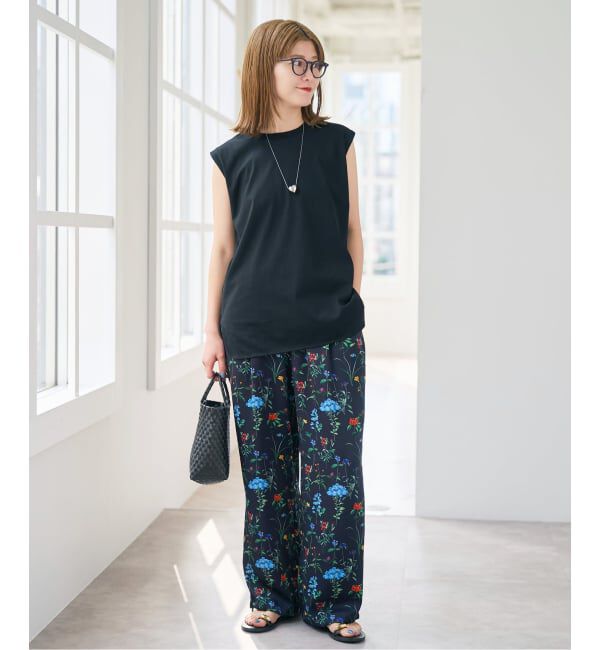 Spick and Span「汗染み防止ファインコットンノースリTシャツ」|Tシャツ・カットソー|