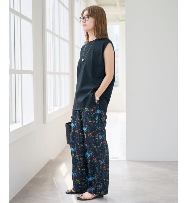 Spick and Span「汗染み防止ファインコットンノースリTシャツ」|Tシャツ・カットソー|