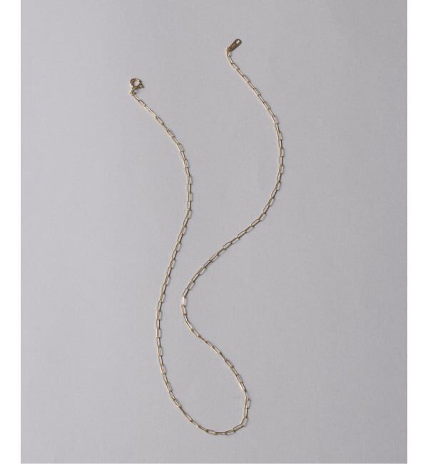 Lilas by Spick&Span「ペーパークリップチェーン40cmネックレス K10」|ネックレス|