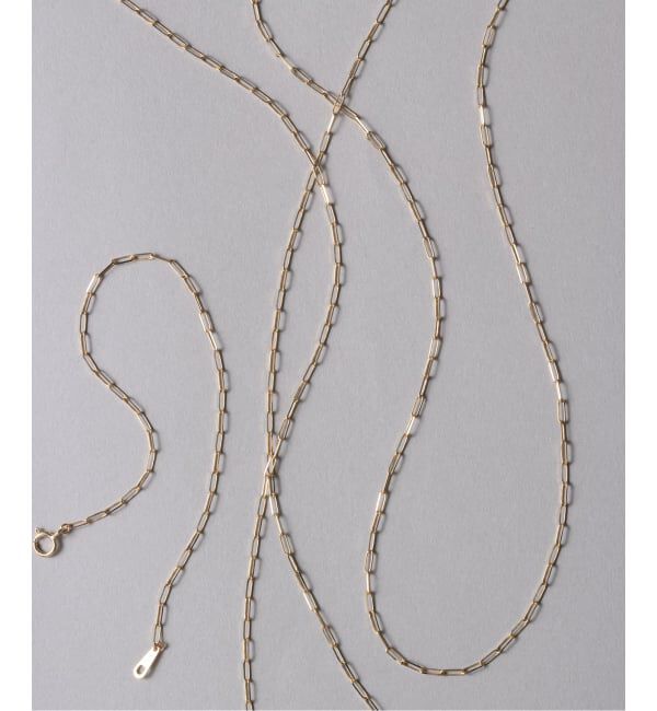 Lilas by Spick&Span「ペーパークリップチェーン40cmネックレス K10」|ネックレス|