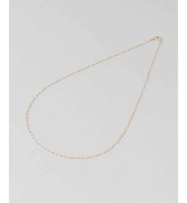 Lilas by Spick&Span「ペーパークリップチェーン40cmネックレス K10」|ネックレス|