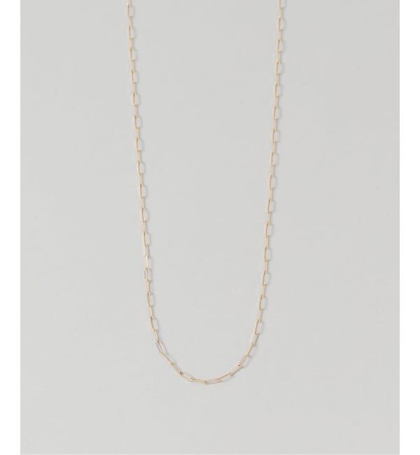 Lilas by Spick&Span「ペーパークリップチェーン40cmネックレス K10」|ネックレス|