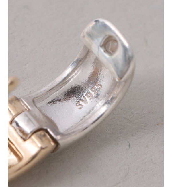 Lilas by Spick&Span「《WEB限定》バイカラー2WAYフープピアス K10（両耳）」|ピアス|