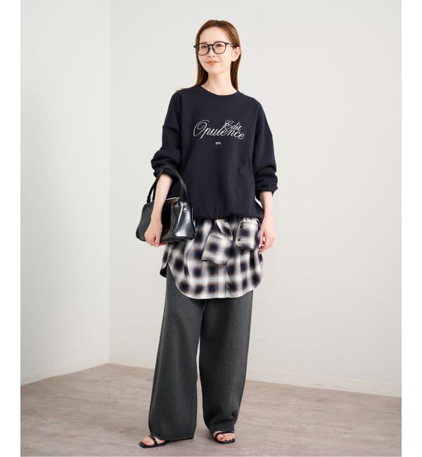 U by SPICK&SPAN「《予約》スウェットライクニットパンツ」|その他|