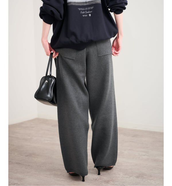 U by SPICK&SPAN「《予約》スウェットライクニットパンツ」|その他|