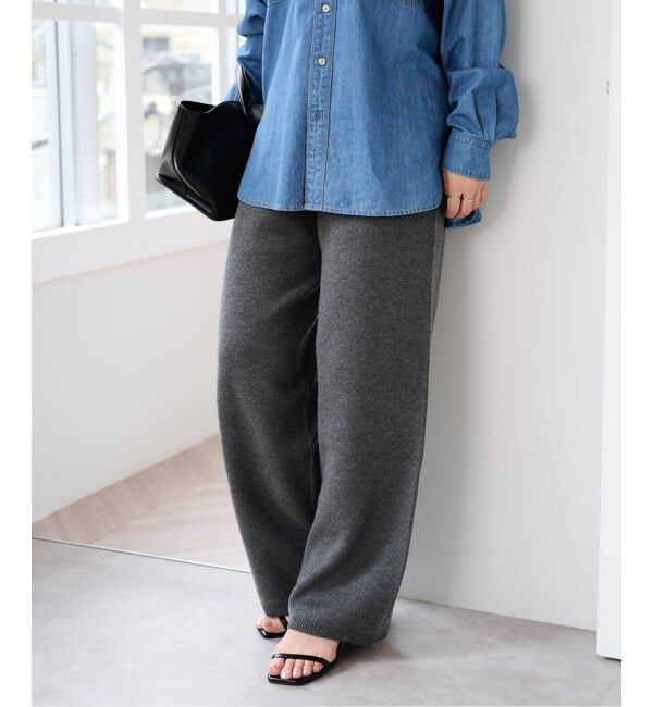 U by SPICK&SPAN「《予約》スウェットライクニットパンツ」|その他|