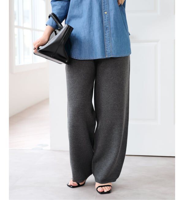 U by SPICK&SPAN「《予約》スウェットライクニットパンツ」|その他|