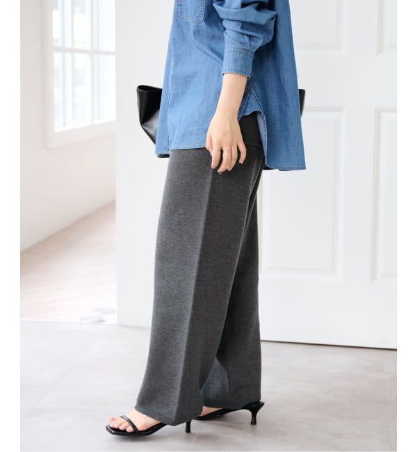 U by SPICK&SPAN「《予約》スウェットライクニットパンツ」|その他|