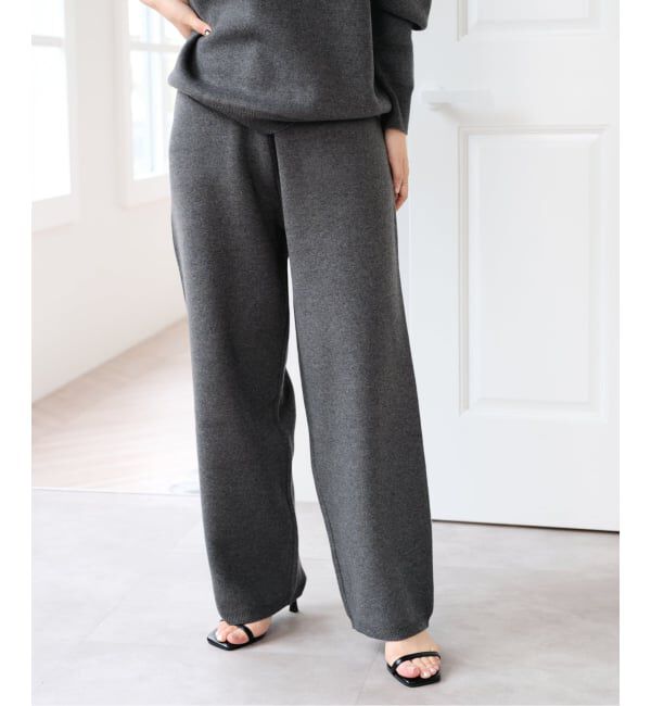 U by SPICK&SPAN「《予約》スウェットライクニットパンツ」|その他|