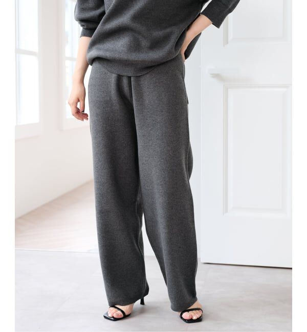 U by SPICK&SPAN「《予約》スウェットライクニットパンツ」|その他|