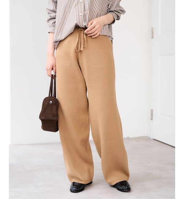 U by SPICK&SPAN「《予約》スウェットライクニットパンツ」|その他|