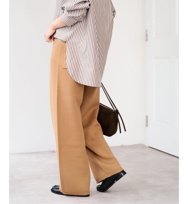 U by SPICK&SPAN「《予約》スウェットライクニットパンツ」|その他|