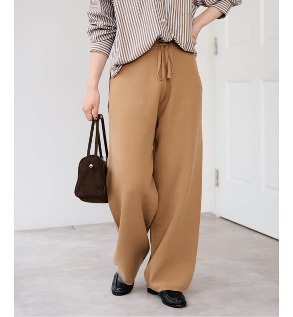 U by SPICK&SPAN「《予約》スウェットライクニットパンツ」|その他|