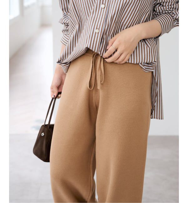 U by SPICK&SPAN「《予約》スウェットライクニットパンツ」|その他|